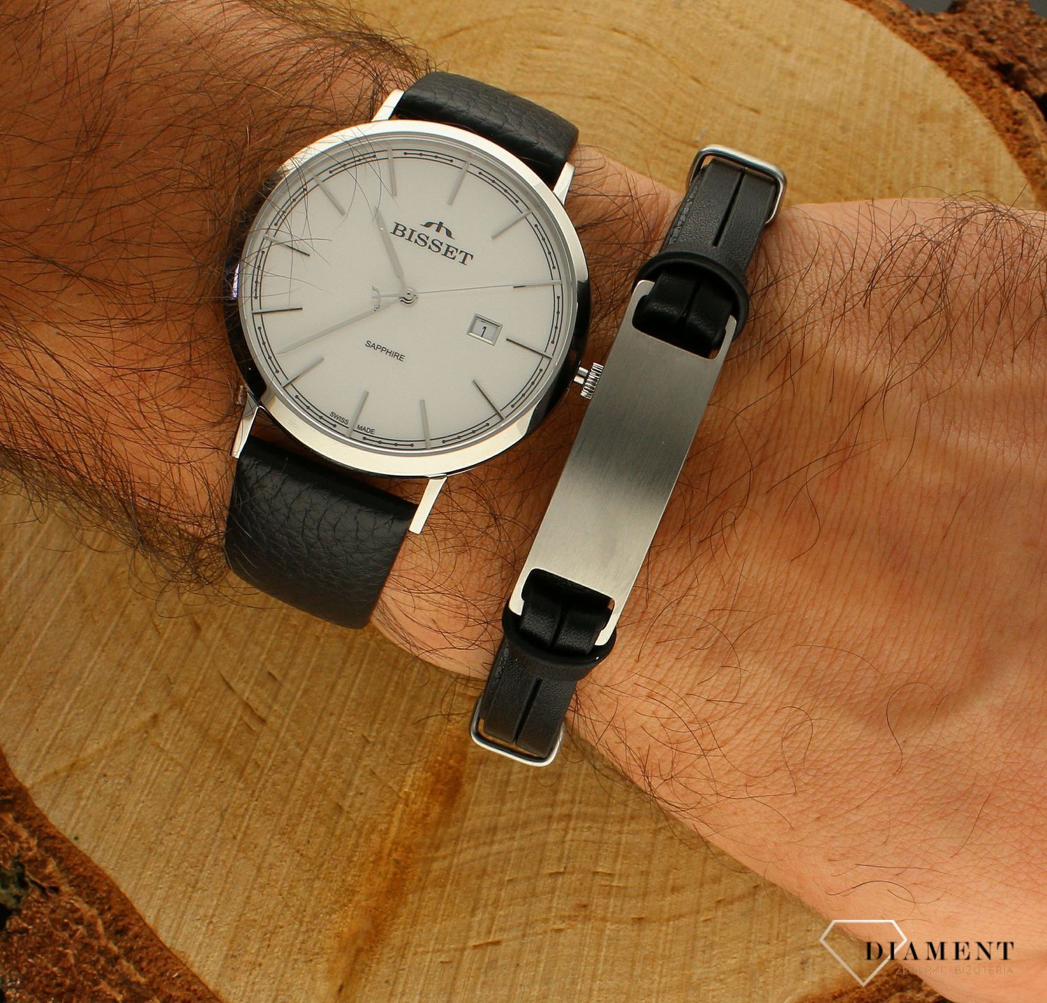 Zegarek męski Bisset srebrno-czarny BSCF61.jpg